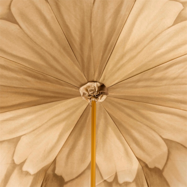 Brown Dahlia Umbrella, Double Cloth Pasotti