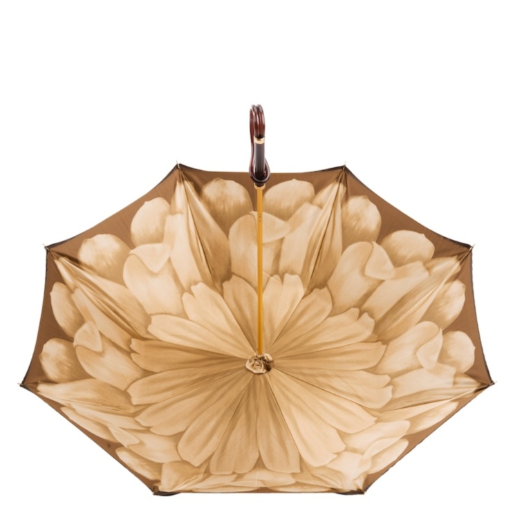 Brown Dahlia Umbrella, Double Cloth Pasotti