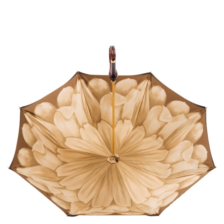 Brown Dahlia Umbrella, Double Cloth Pasotti