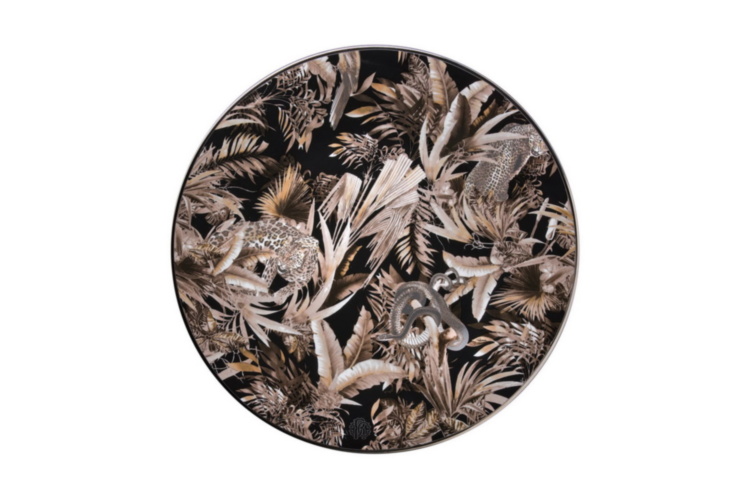 TROPICAL JUNGLE BLACK Limited Edition Charger Plate