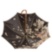 Leopard Umbrella With Wonderful Interior And Bamboo Handle, Double Cloth Pasotti