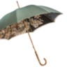 Leopard Umbrella With Wonderful Interior And Bamboo Handle, Double Cloth Pasotti