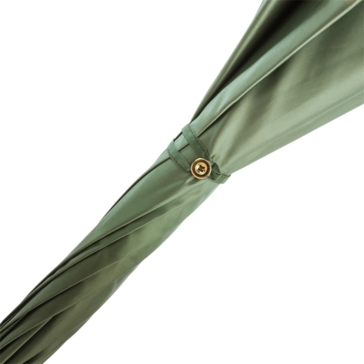 Leopard Umbrella With Wonderful Interior And Bamboo Handle, Double Cloth Pasotti