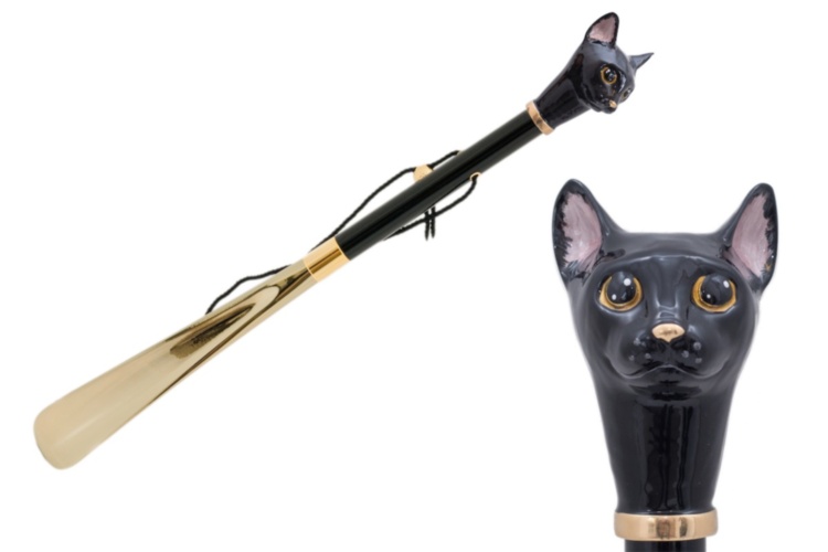 Black Cat Shoehorn Pasotti