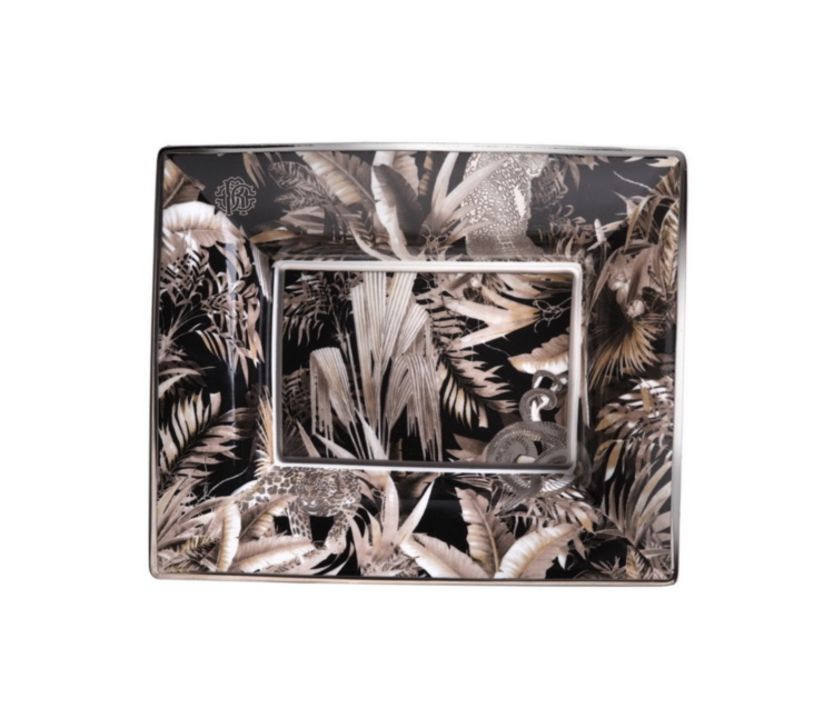 TROPICAL JUNGLE BLACK Limited Edition Large Tidy Tray 