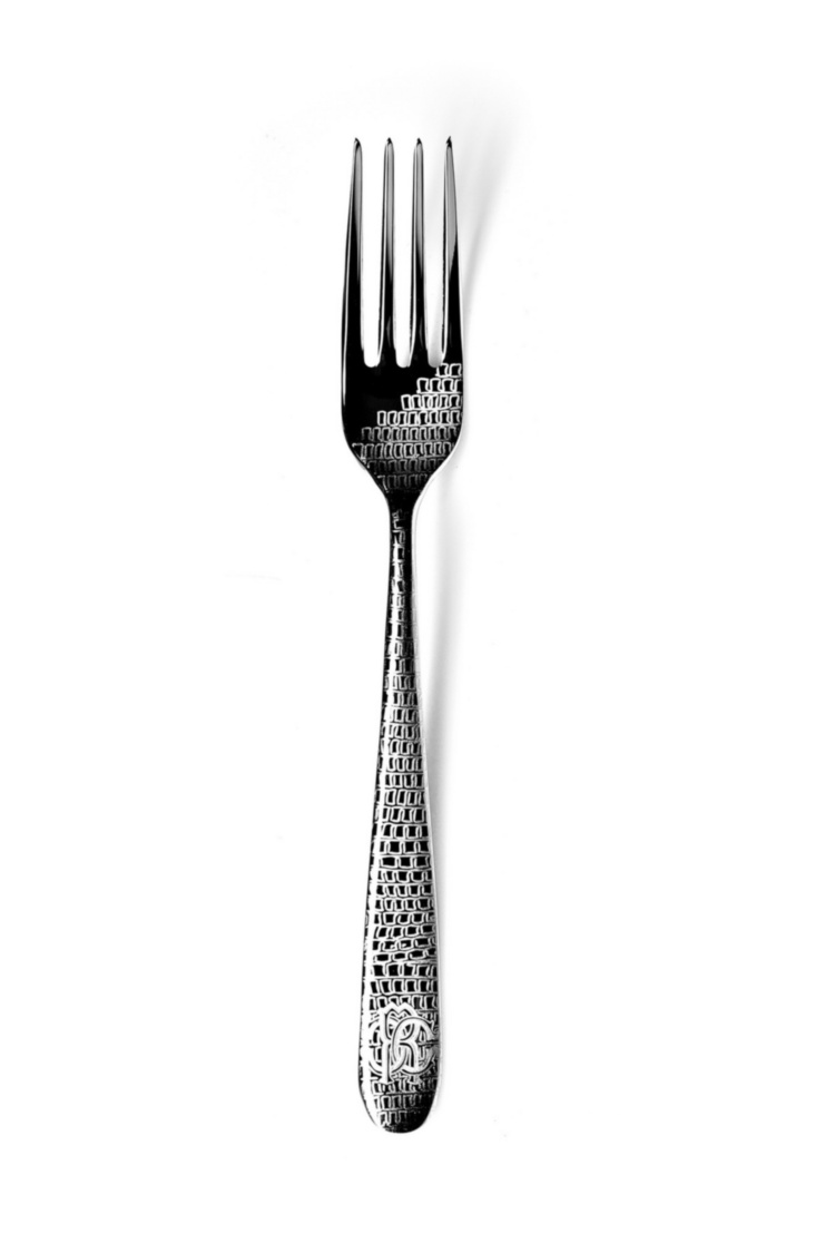 Lizard Steel Dessert Fork